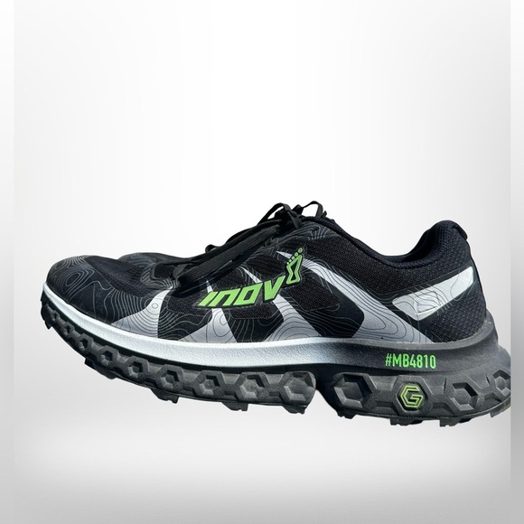 Inov-8 Ultra G 300 Max Black and Green Shoes - Picture 5 of 10